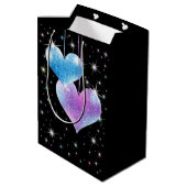 Valentinstag-Geschenktasche Mittlere Geschenktüte (Rückseite Schrägansicht)