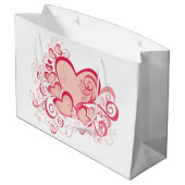 Valentinstag Geschenktaschen Große Geschenktüte (Rückseite Schrägansicht)