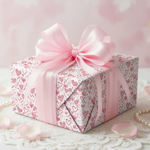 Valentinstag-Geschenkverpackung Süße Liebe Kokette Geschenkpapier