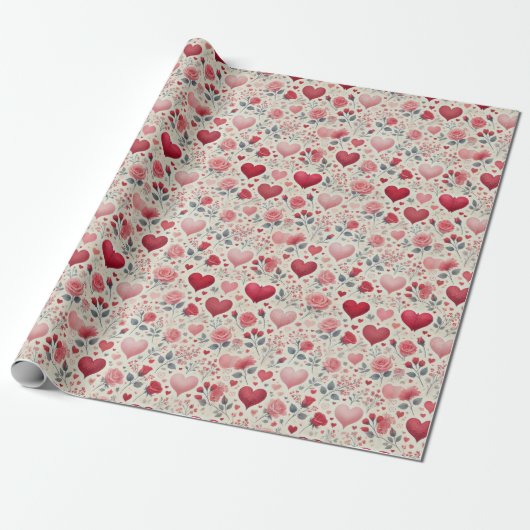 Valentinstag Geschenkwrap Geschenkpapier (Ungerollt)