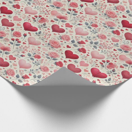 Valentinstag Geschenkwrap Geschenkpapier (Ecke)