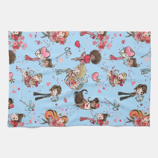 Valentinstag Geschirrtuch (Horizontal)