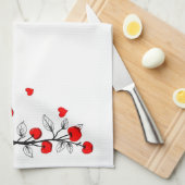 Valentinstag Geschirrtuch (Viertel Falte)