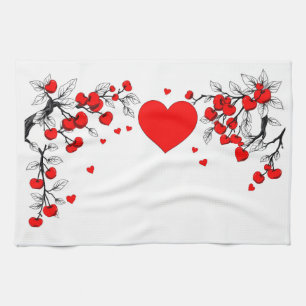 Valentinstag Geschirrtuch