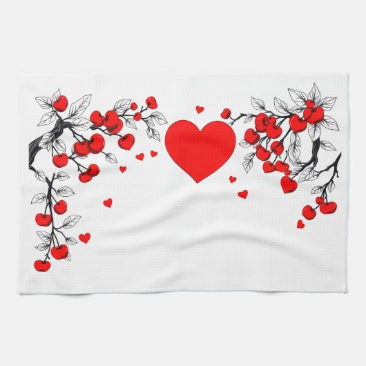 Valentinstag Geschirrtuch (Horizontal)