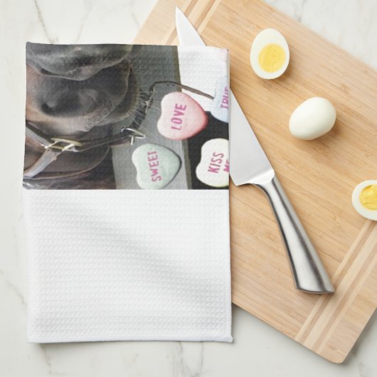 Valentinstag Geschirrtuch (Viertel Falte)