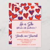 Valentinstag Geschlecht offenbart Einladung Liebli (Vorne/Hinten)