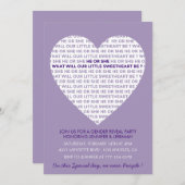 Valentinstag Geschlecht offenbart Einladungsvalent Einladung (Vorne/Hinten)