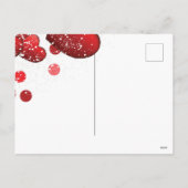 Valentinstag gestreift Luxus Feiertagspostkarte (Rückseite)