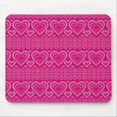 Valentinstag gestricktes Muster 2 Mousepad (Vorne)