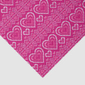 Valentinstag gestricktes Muster 2 Seidenpapier (Ausschnitt)