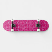 Valentinstag gestricktes Muster 2 Skateboard (Horizontal)