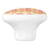 Valentinstag gestricktes Muster Keramikknauf (Seitenansicht)