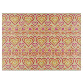 Valentinstag gestricktes Muster Schneidebrett (Vorderseite)