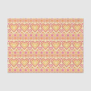 Valentinstag gestricktes Muster Seidenpapier
