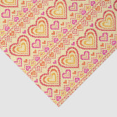 Valentinstag gestricktes Muster Seidenpapier (Ausschnitt)