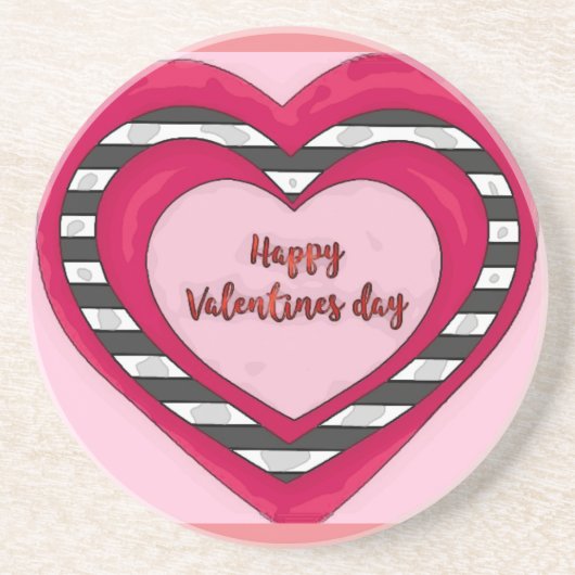 Valentinstag Getränkeuntersetzer (Vorne)