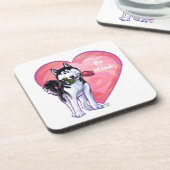 Valentinstag Getränkeuntersetzer (Linke Seite)