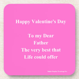 Valentinstag Getränkeuntersetzer