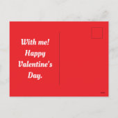 Valentinstag-Gewinner-Feiertagspostkarte Feiertagspostkarte (Rückseite)