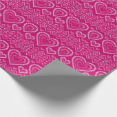 Valentinstag Gezwirntes Muster 2 Geschenkpapier (Ecke)