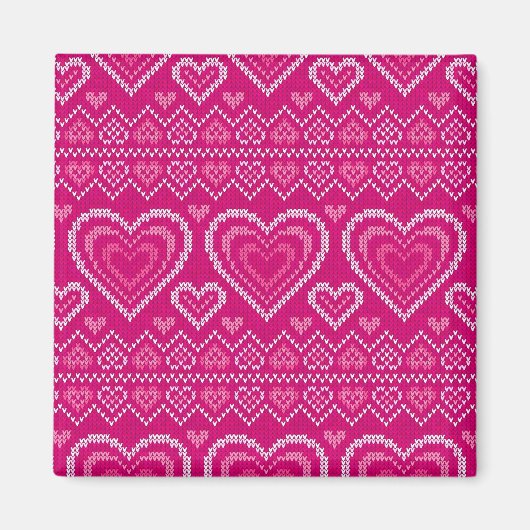 Valentinstag Gezwirntes Muster 2 Magnet (Vorne)
