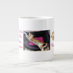 Valentinstag Ginger Katze Foto Spaß Jumbo-Tasse