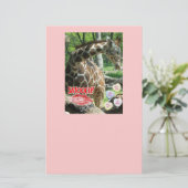 Valentinstag Giraffe Briefpapier (Stehend Vorderseite)