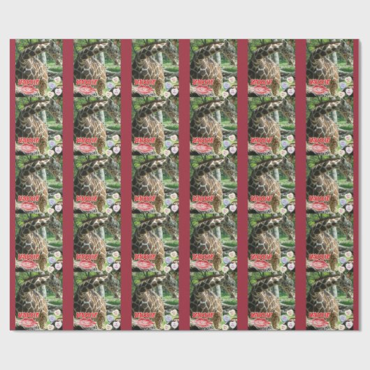 Valentinstag Giraffe Geschenkpapier (Flach)