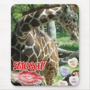Valentinstag Giraffe Mousepad