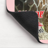 Valentinstag Giraffe Mousepad (Ecke)