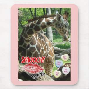 Valentinstag Giraffe Mousepad