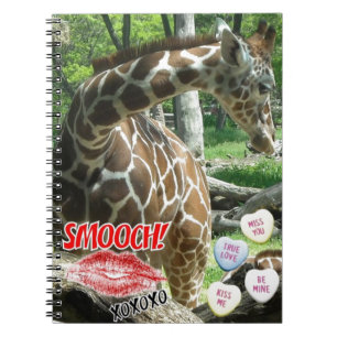 Valentinstag Giraffe Notizblock