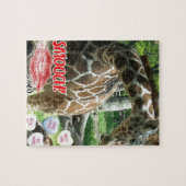 Valentinstag Giraffe Puzzle (Horizontal)