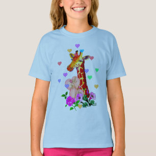 Valentinstag-Giraffe T-Shirt