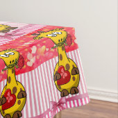 Valentinstag Giraffe Tischdecke (Beispiel)