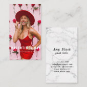 Valentinstag Girl Fotosession Visitenkarte (Vorne/Hinten)