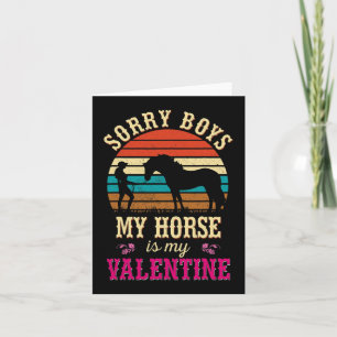 Valentinstag Girls Sorry Boys My Horys is my Val Karte
