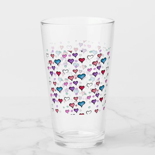 Valentinstag Glas (Rückseite)