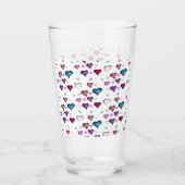 Valentinstag Glas (Vorderseite)