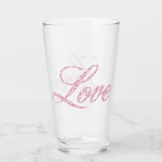 Valentinstag Glas (Rückseite)