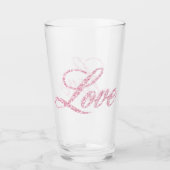 Valentinstag Glas (Vorderseite)
