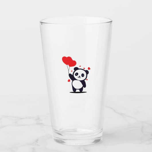 Valentinstag Glas (Vorderseite)