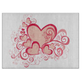 Valentinstag Glasschneider Schneidebrett (Vorderseite)