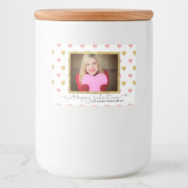 Valentinstag Glitzer Herz-Lebensmittel-Label Lebensmitteletikett