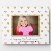 Valentinstag Glitzer Startscript - Foto Plaque Fotoplatte (Vorderseite)