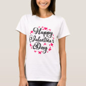 Valentinstag, glückliche Valentine Cooler T - Shir T-Shirt (Vorderseite)