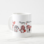 Valentinstag-Gnom Kaffeetasse (Vorderseite Links)
