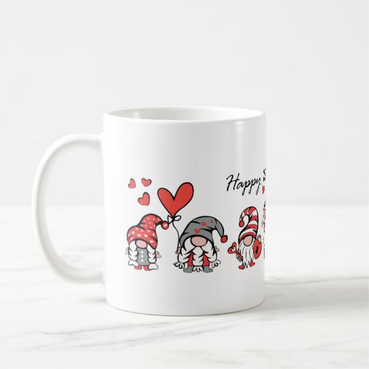 Valentinstag-Gnom Kaffeetasse (Links)