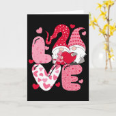 Valentinstag-Gnom-Liebe Karte (Gelbe Blume)